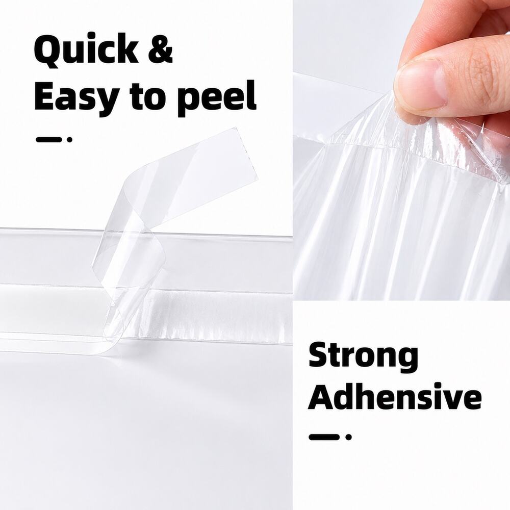 POLY MAILERS CLEAR (25 PACK) 12x15.5 SELF SEAL SHIPPING BAGS MAILING BAGS NEW - Picture 3 of 4